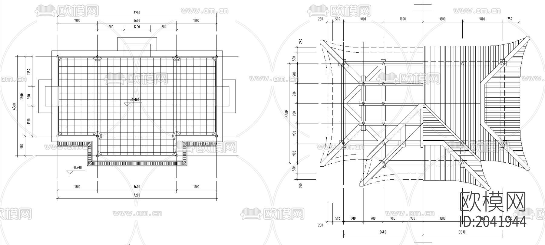 亭cad图库下载（渲染图1）