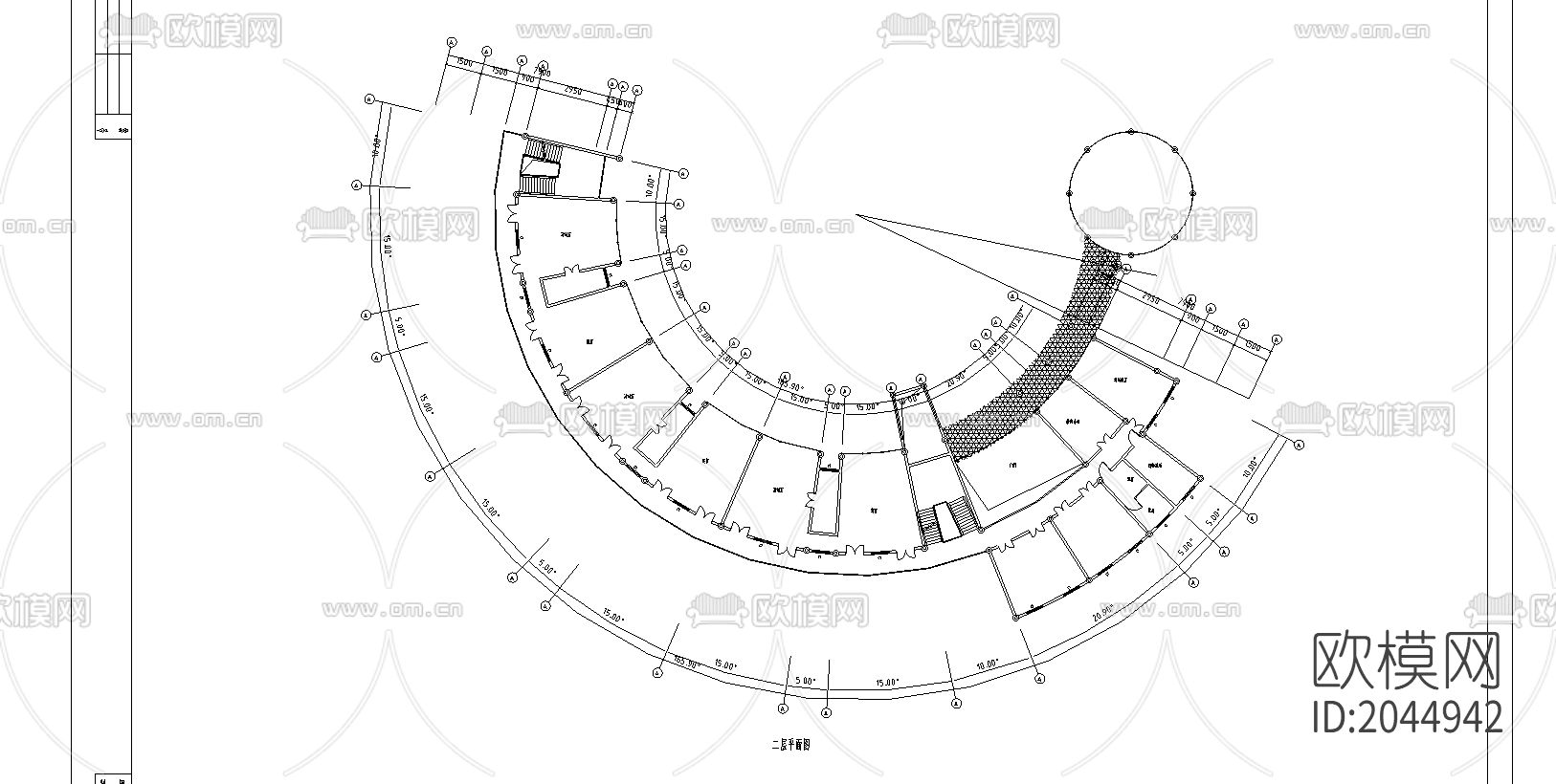 幼儿园cad施工图下载（渲染图2）