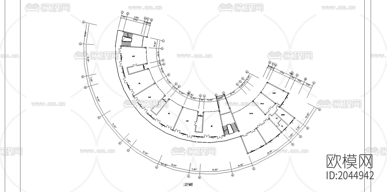 幼儿园cad施工图下载（渲染图4）