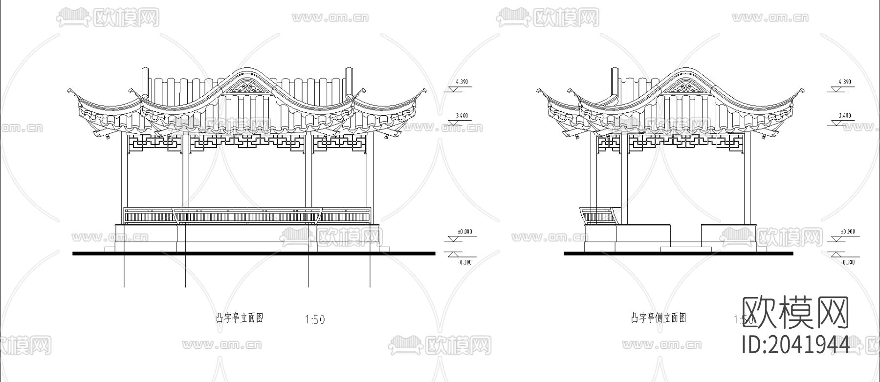 亭cad图库下载（渲染图4）