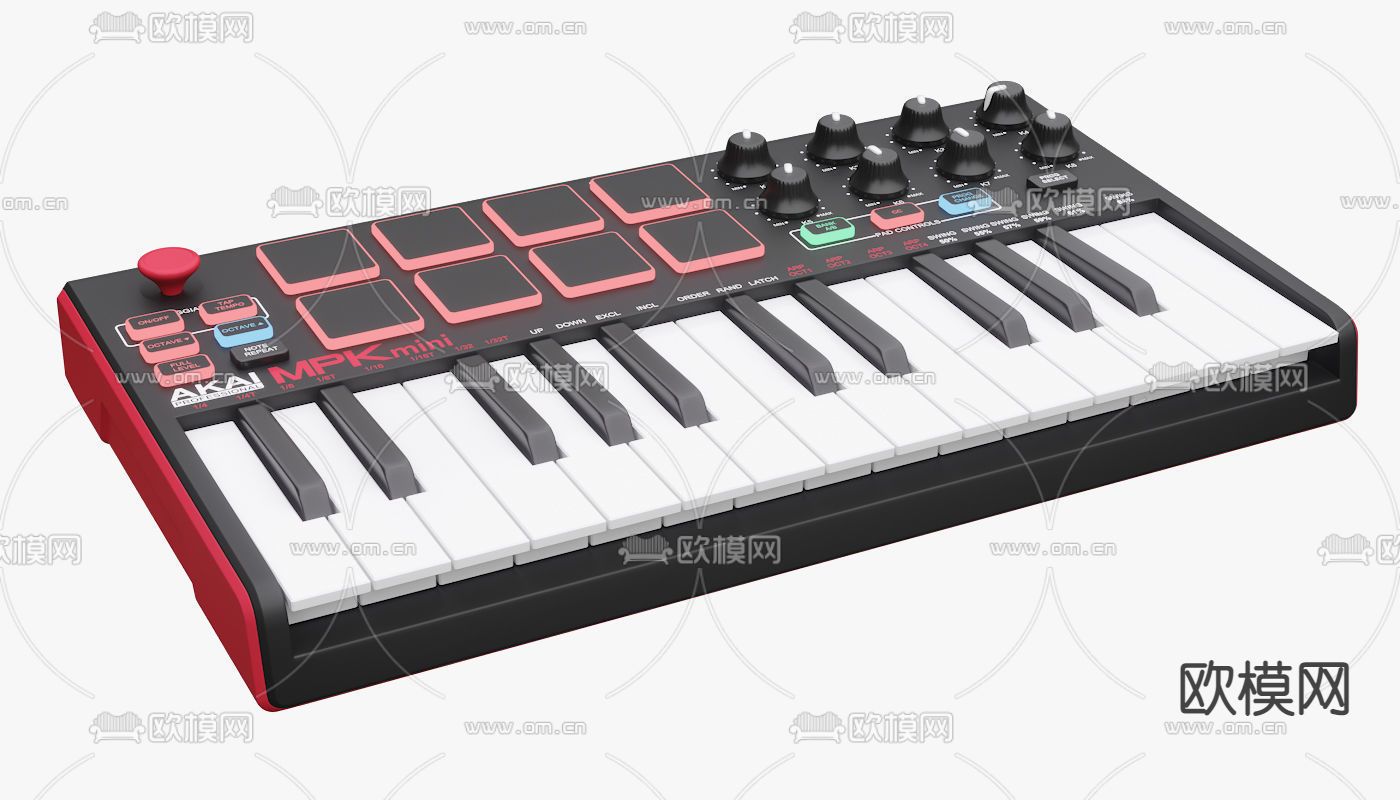 现代电子琴3d模型下载（渲染图4）