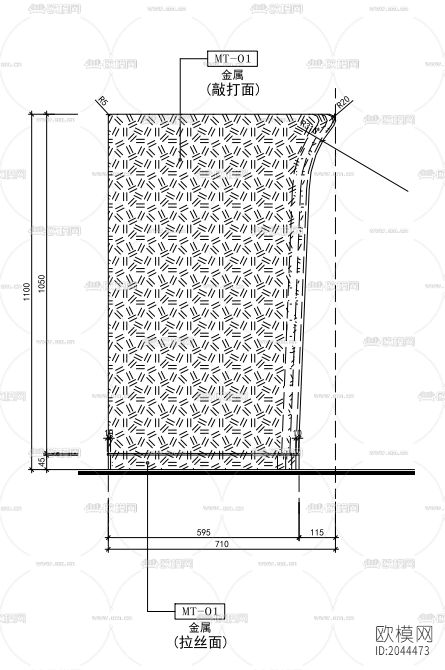 咨询吧台节点大样下载（渲染图3）