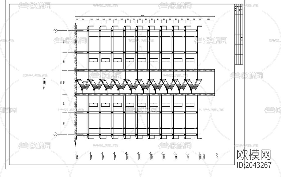 建筑cad施工圖下載(渲染圖3)