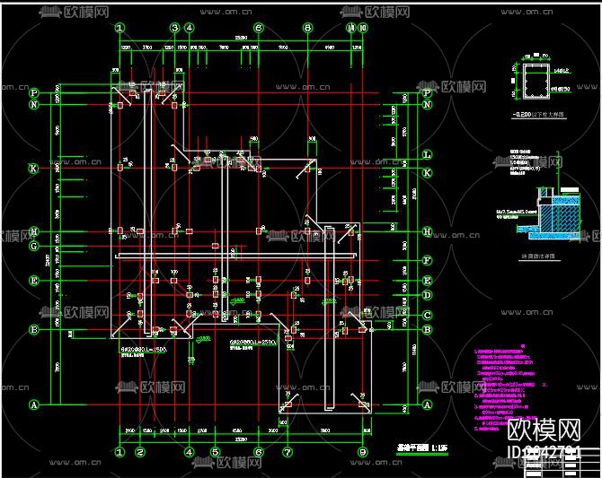 轻钢别墅cad施工图下载（渲染图3）
