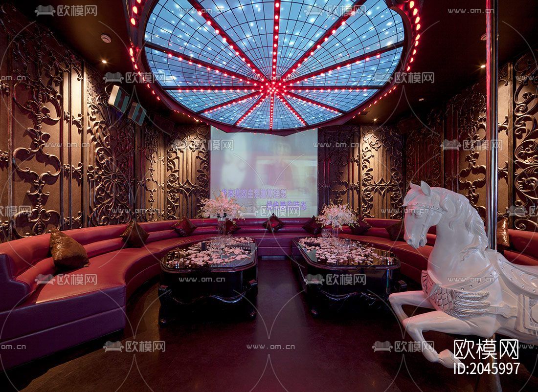 餐厅cad效果图下载（渲染图3）