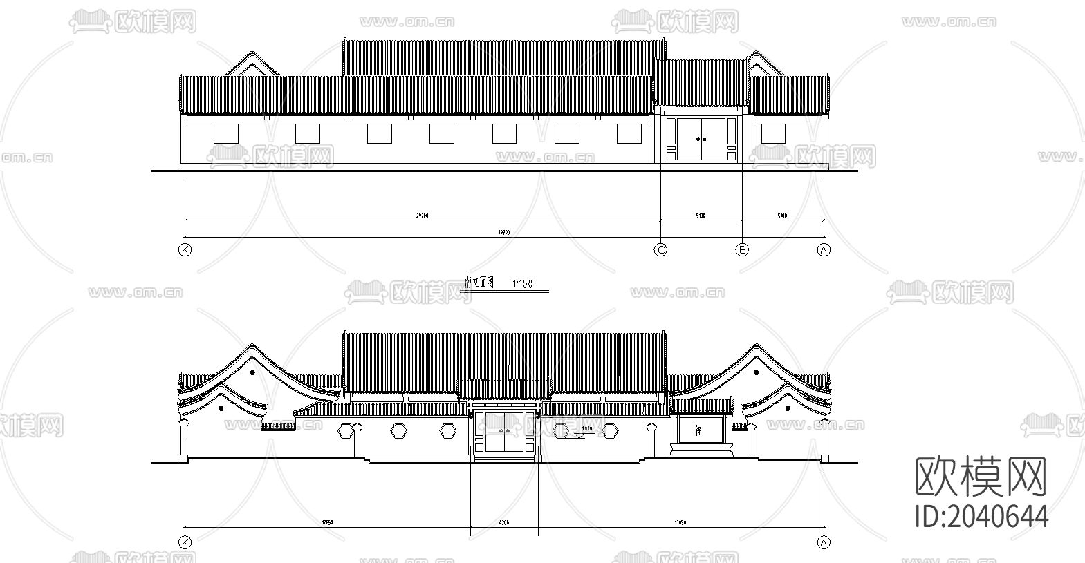 四合院节点大样下载（渲染图2）