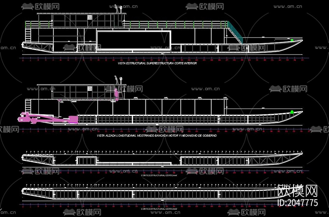 船cad图库-免费3dmax模型库-欧模网