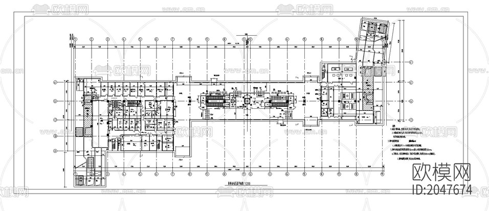 地鐵平面建筑cad施工圖下載(渲染圖1)