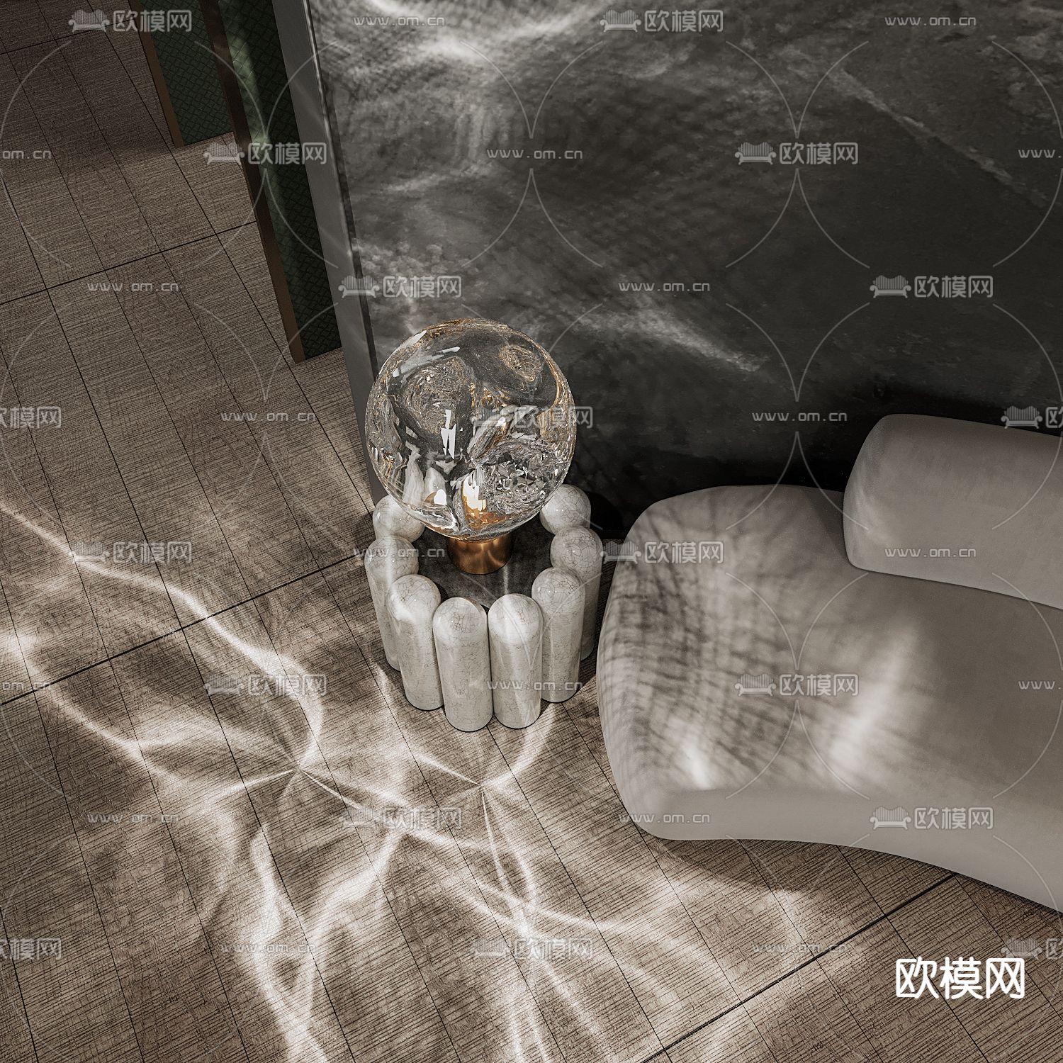 现代室内高尔夫球馆3d模型