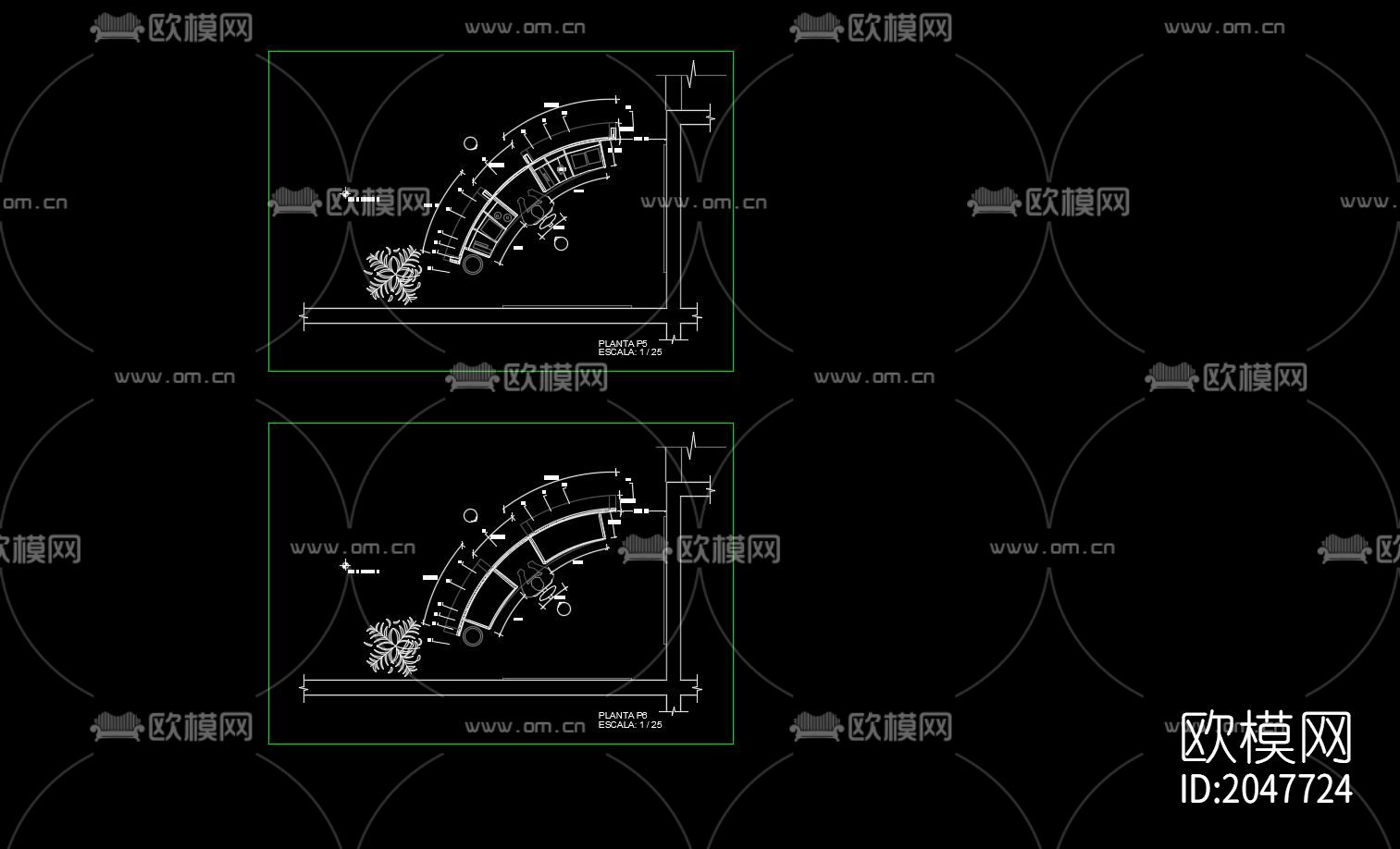 国际标准接待台节点大样下载（渲染图10）