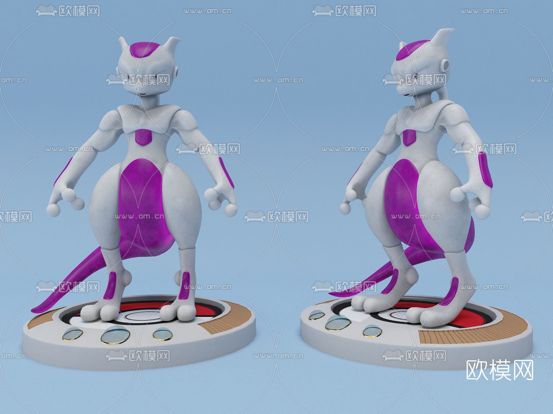 现代动漫角色免费3d模型下载