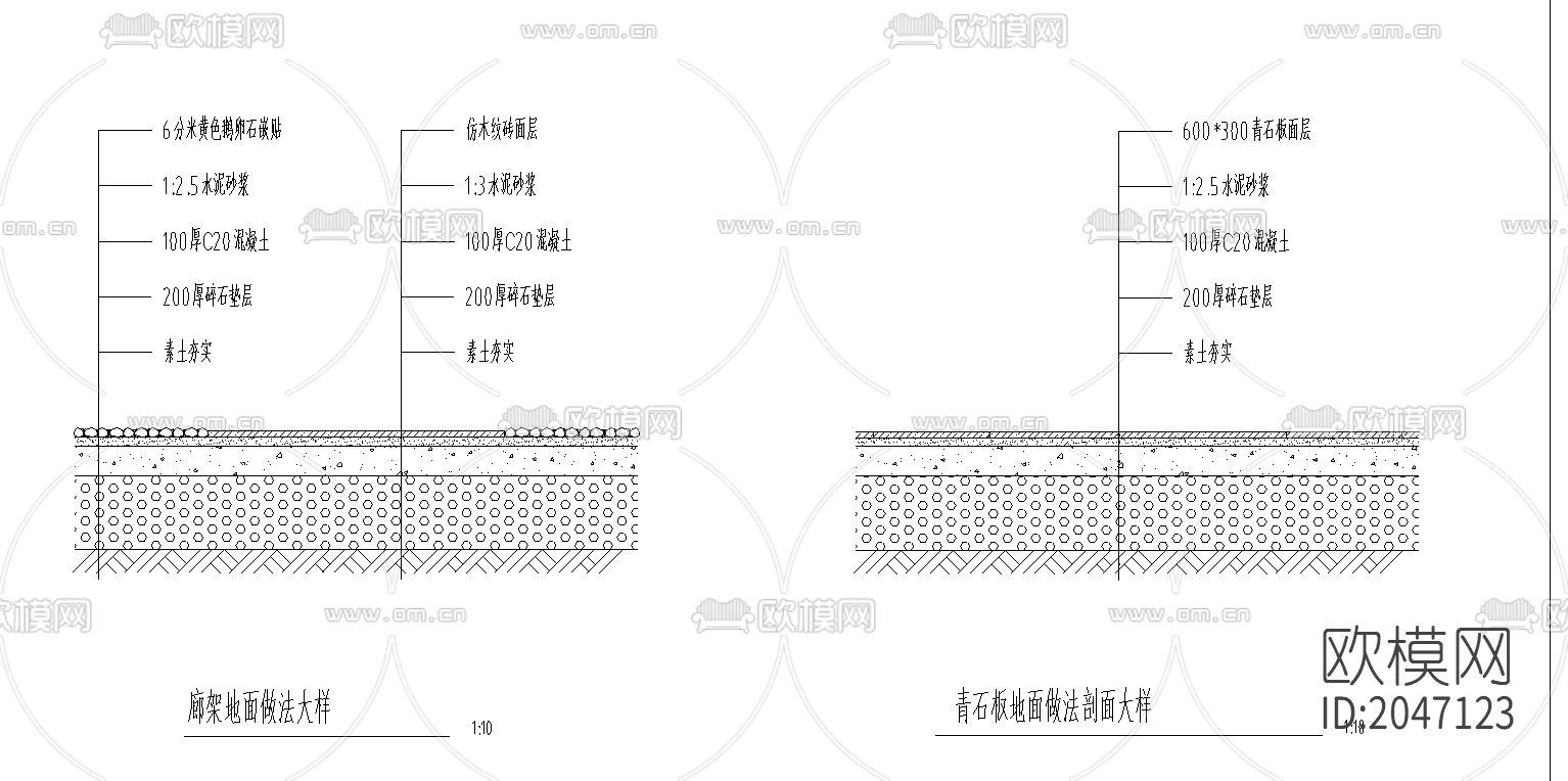 叠泉假山cad施工图下载（渲染图3）
