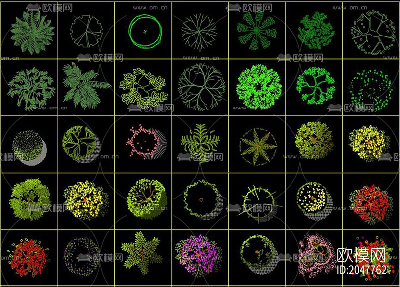 植物cad图库下载(渲染图9)