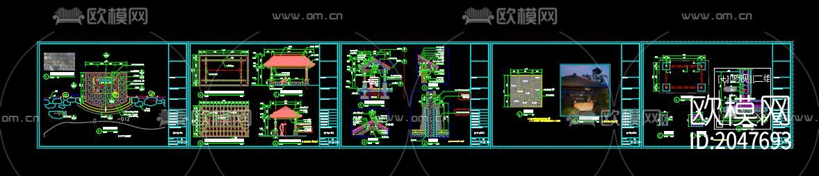 钓鱼台cad施工图下载（渲染图5）