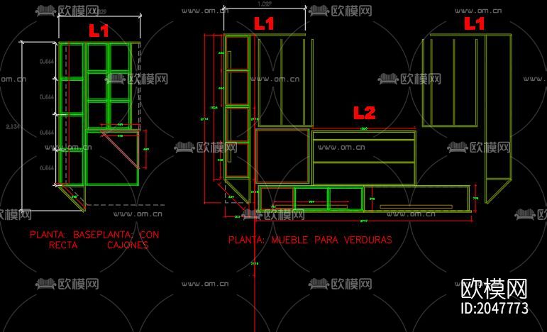 超市货架cad图库下载（渲染图4）