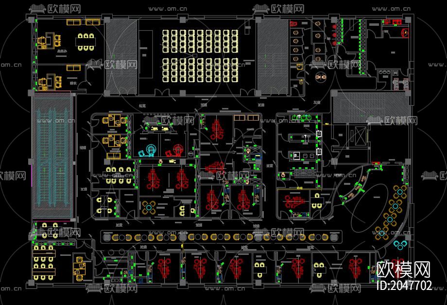 牙科诊所cad施工图下载（渲染图9）
