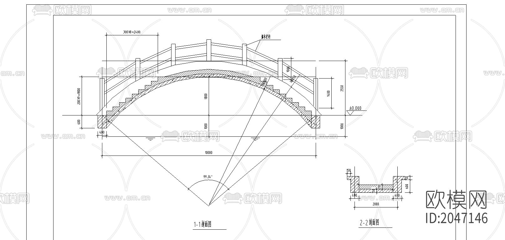 拱桥节点大样下载（渲染图3）