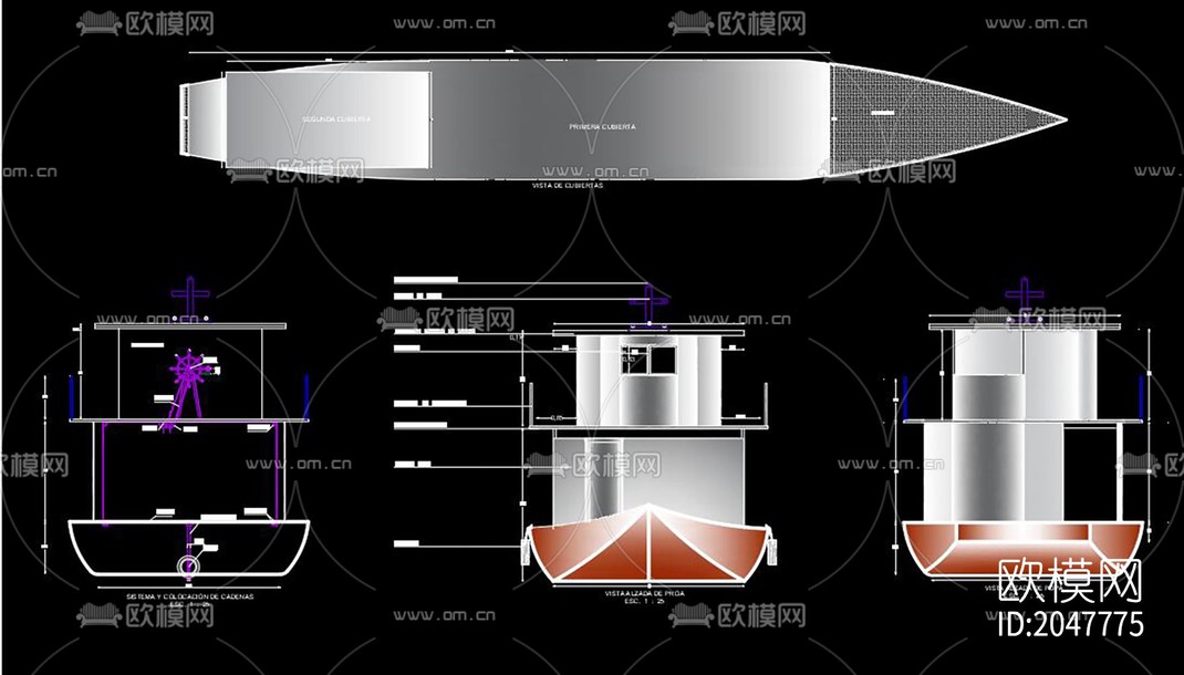 船cad图库-免费3dmax模型库-欧模网