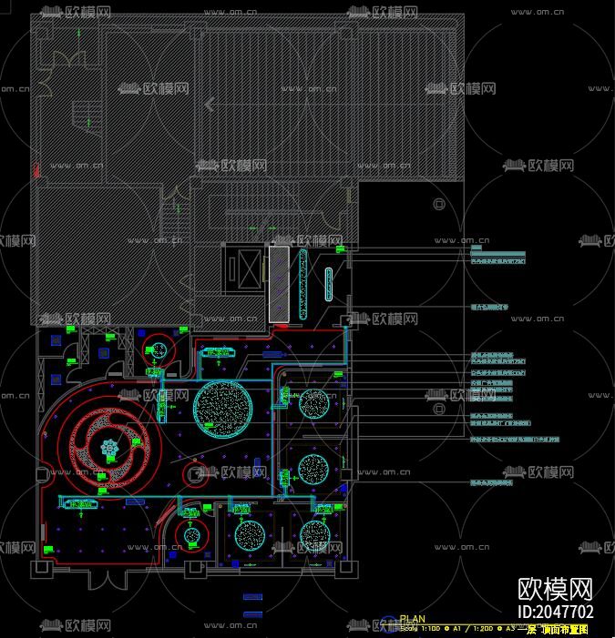 牙科诊所cad施工图下载（渲染图6）