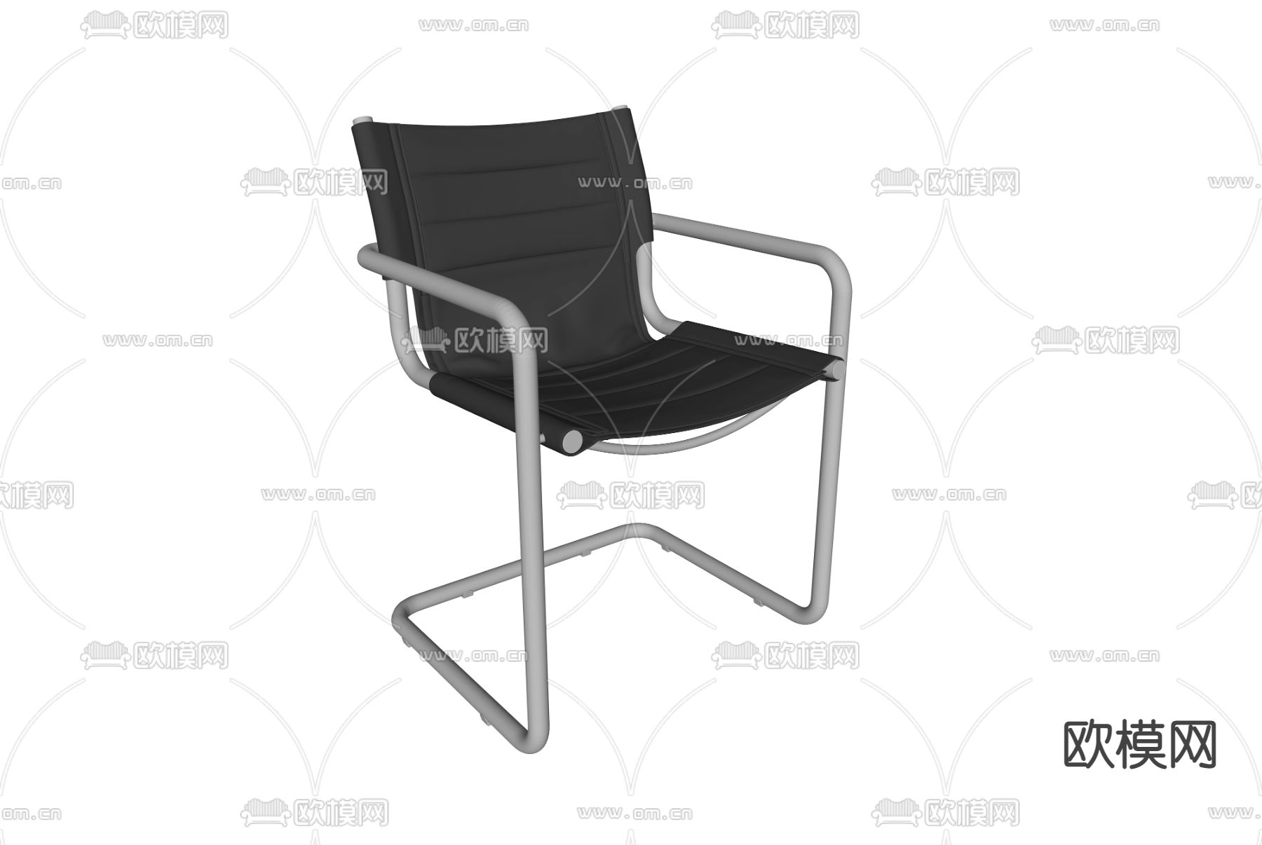 现代办公椅su模型下载（渲染图2）