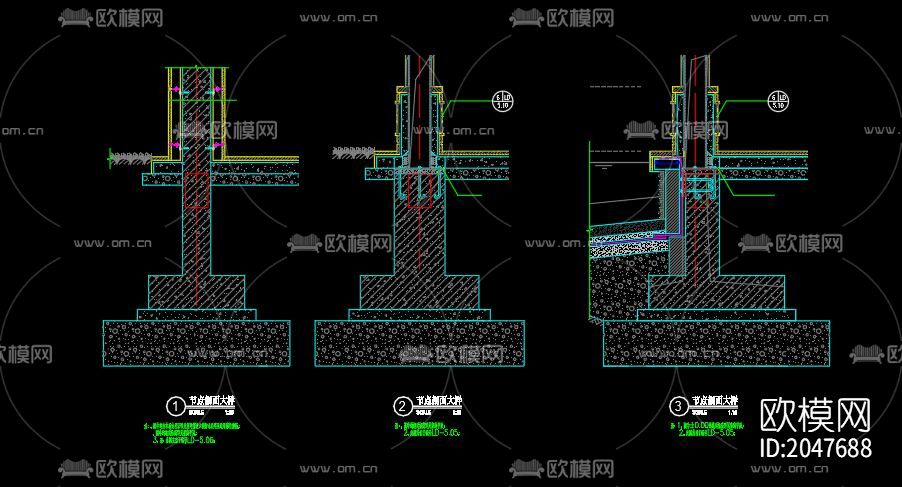 中式景观亭cad施工图下载（渲染图2）