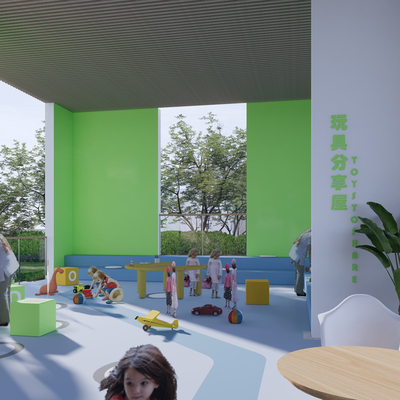  现代主题架空层su模型 