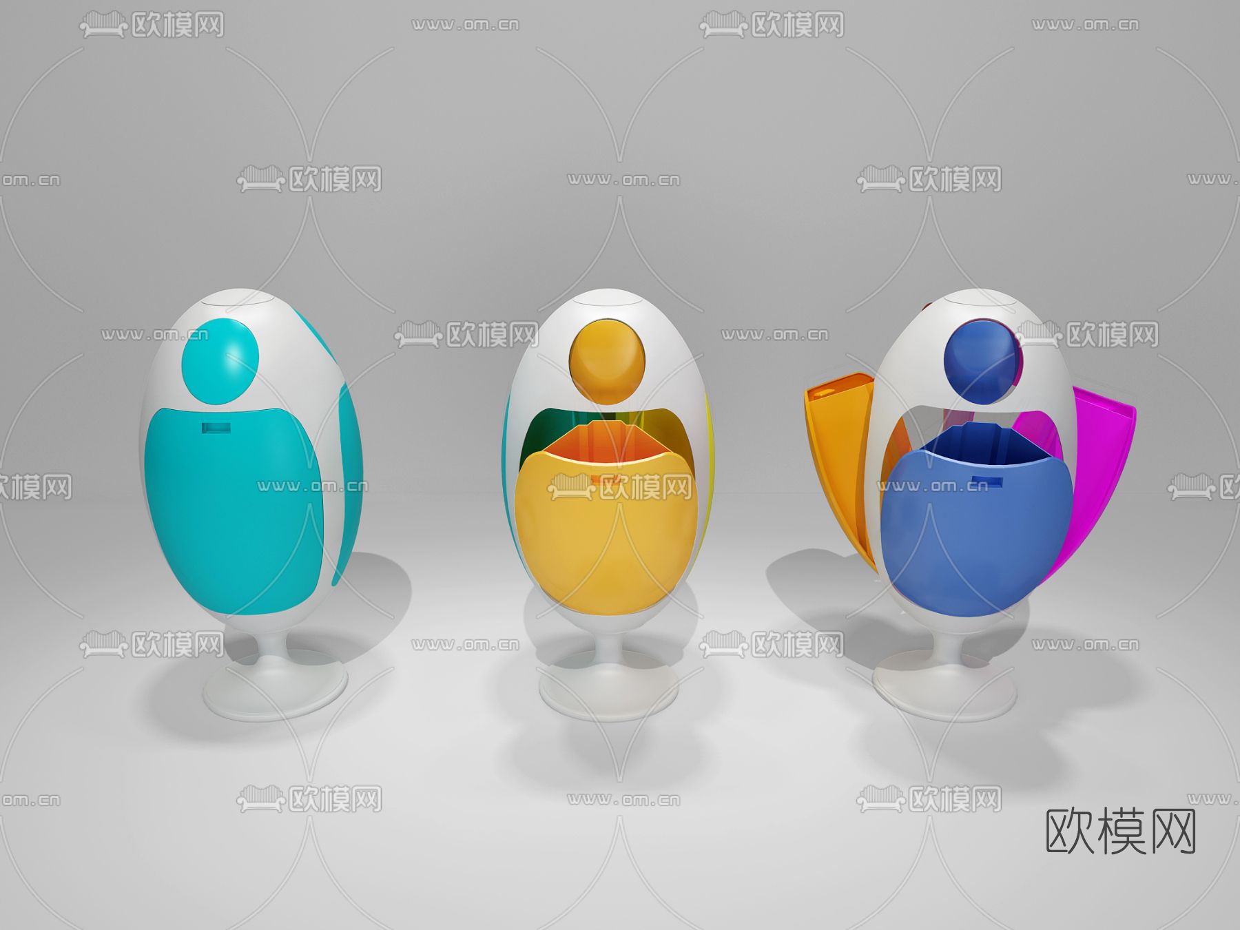 现代儿童玩具免费3d模型下载