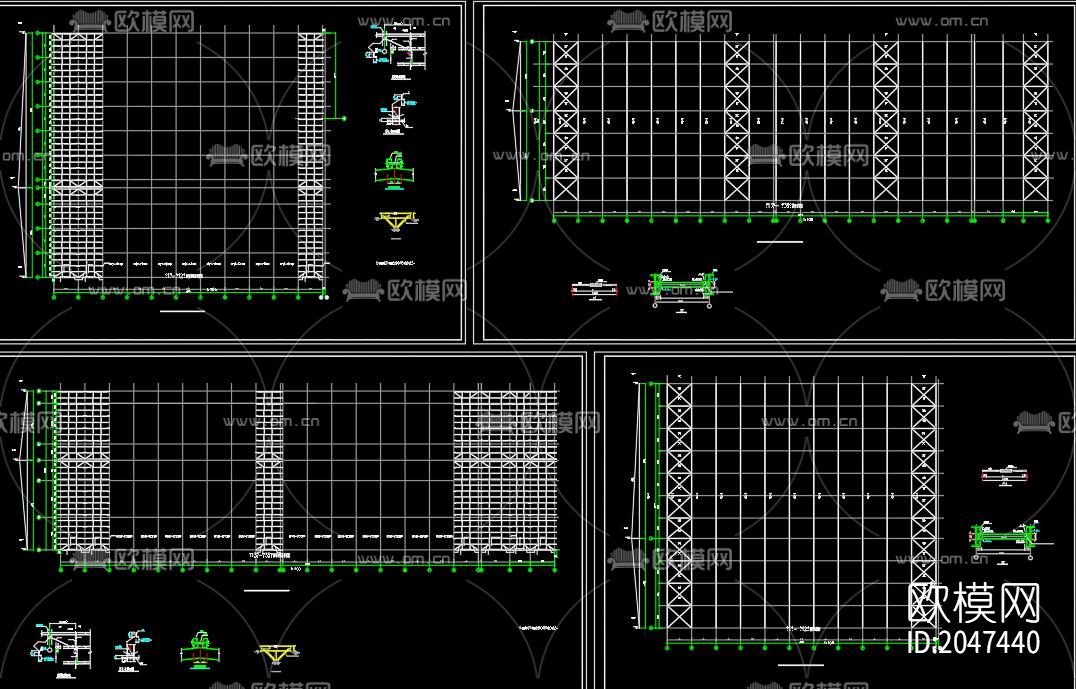屠宰场cad施工图下载（渲染图6）