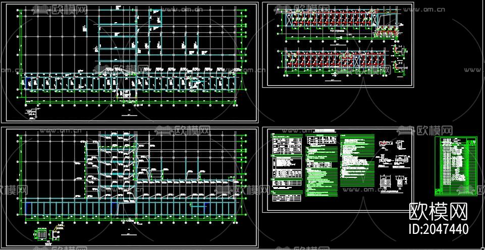 屠宰场cad施工图下载（渲染图8）