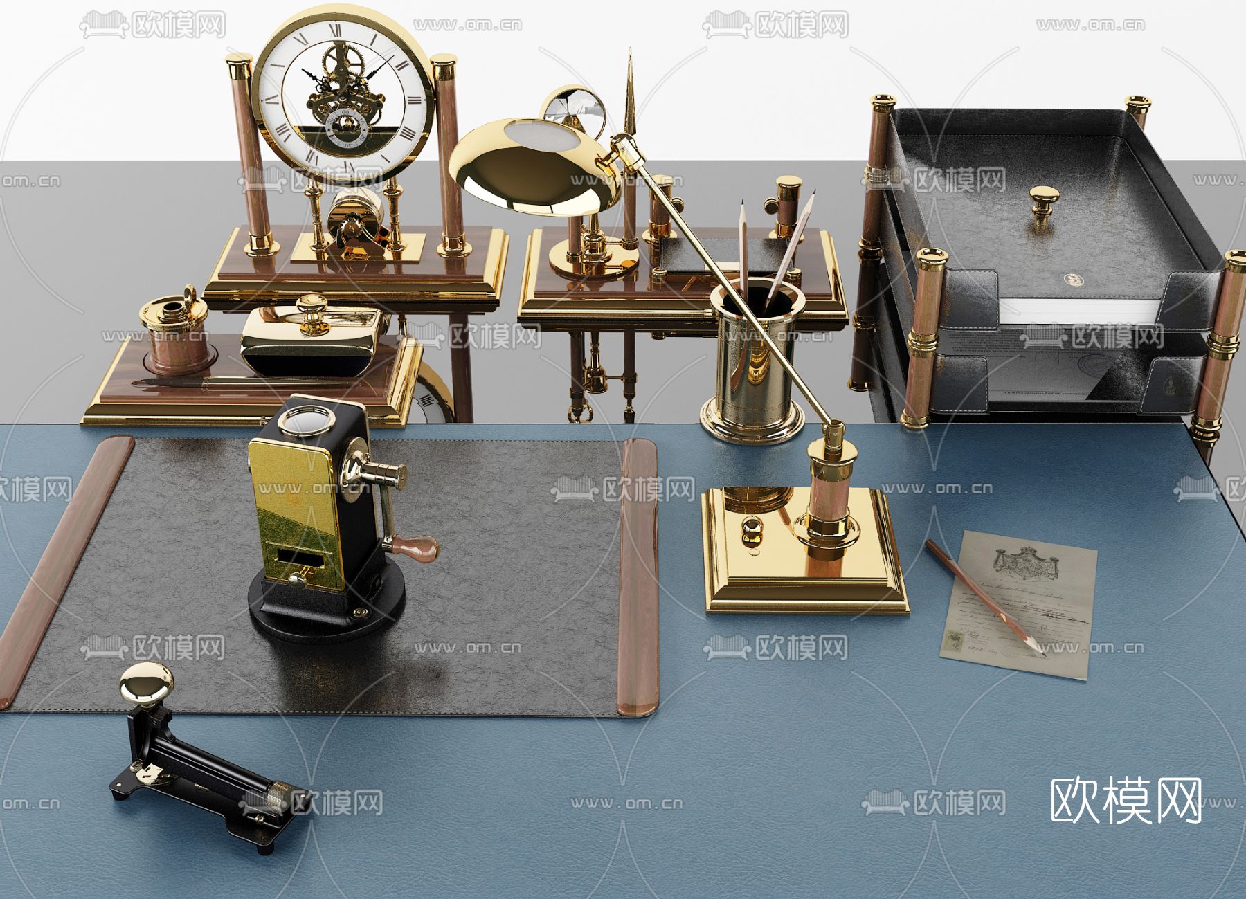 现代复古饰品摆件免费3d模型下载