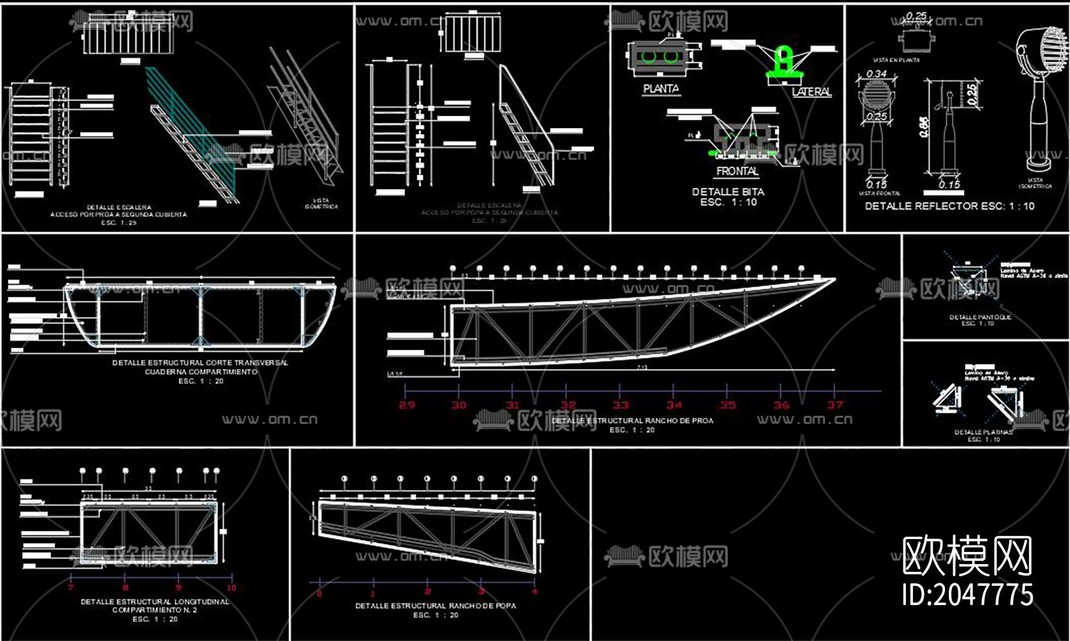 船cad图库-免费3dmax模型库-欧模网