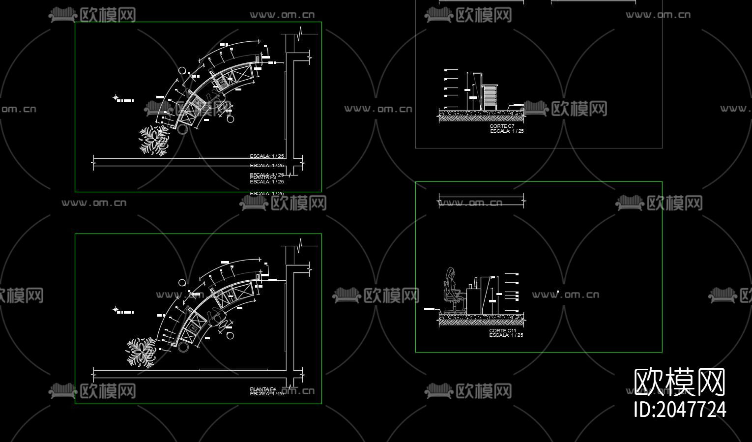 国际标准接待台节点大样下载（渲染图8）