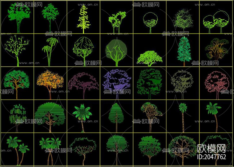 植物cad图库下载(渲染图7)