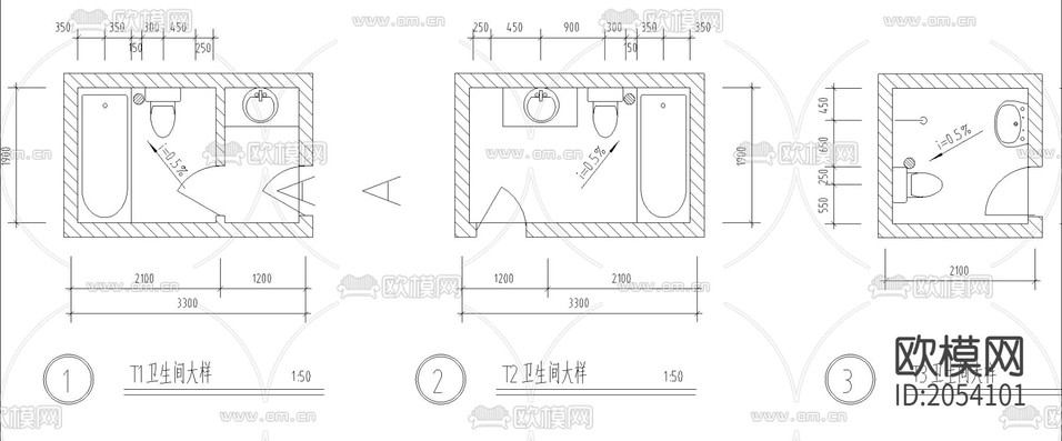 復(fù)式別墅cad施工圖下載(渲染圖1)