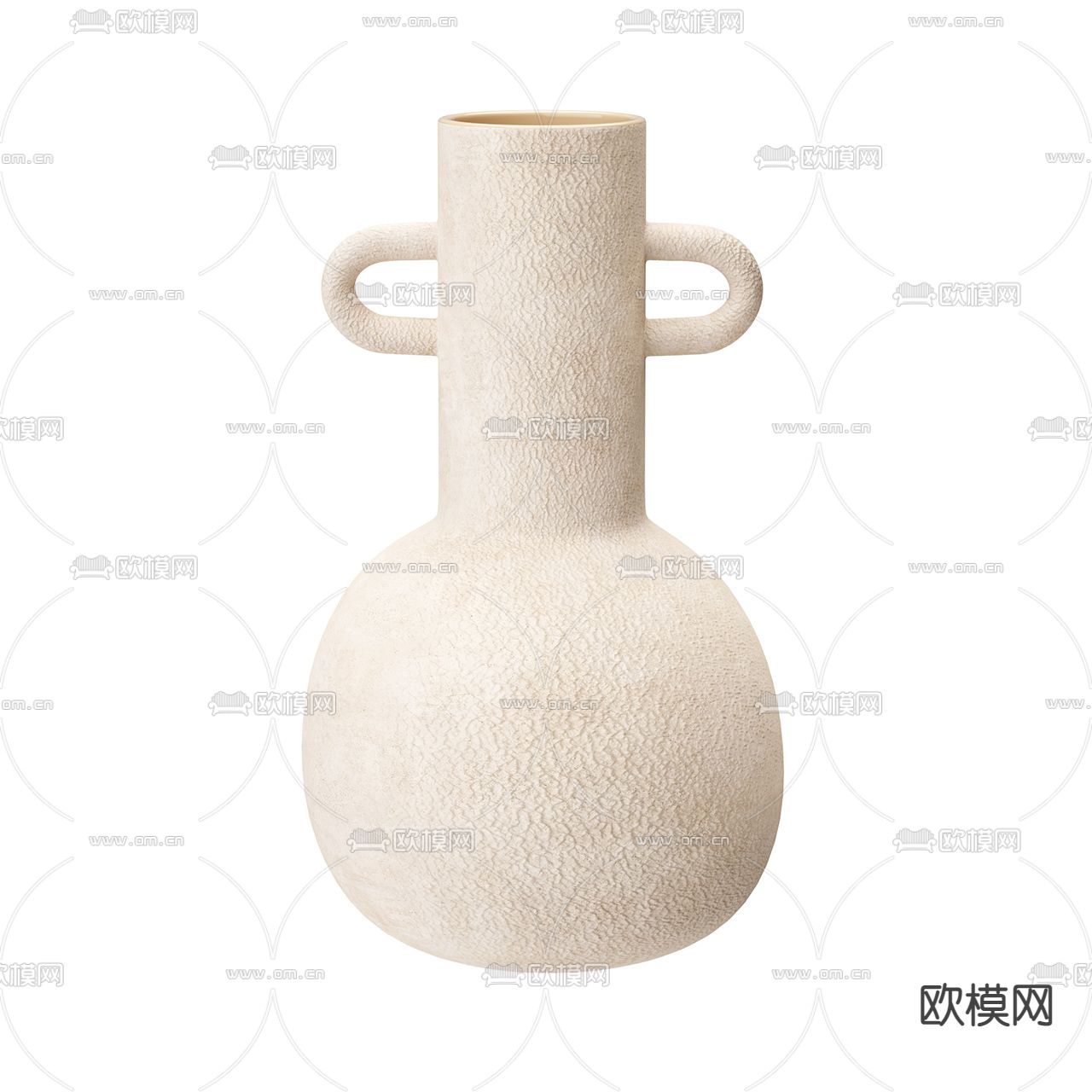 侘寂陶瓷器皿摆件3d模型下载（渲染图5）