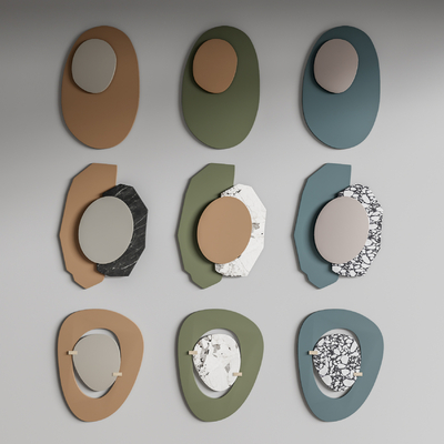 现代墙饰挂件su模型