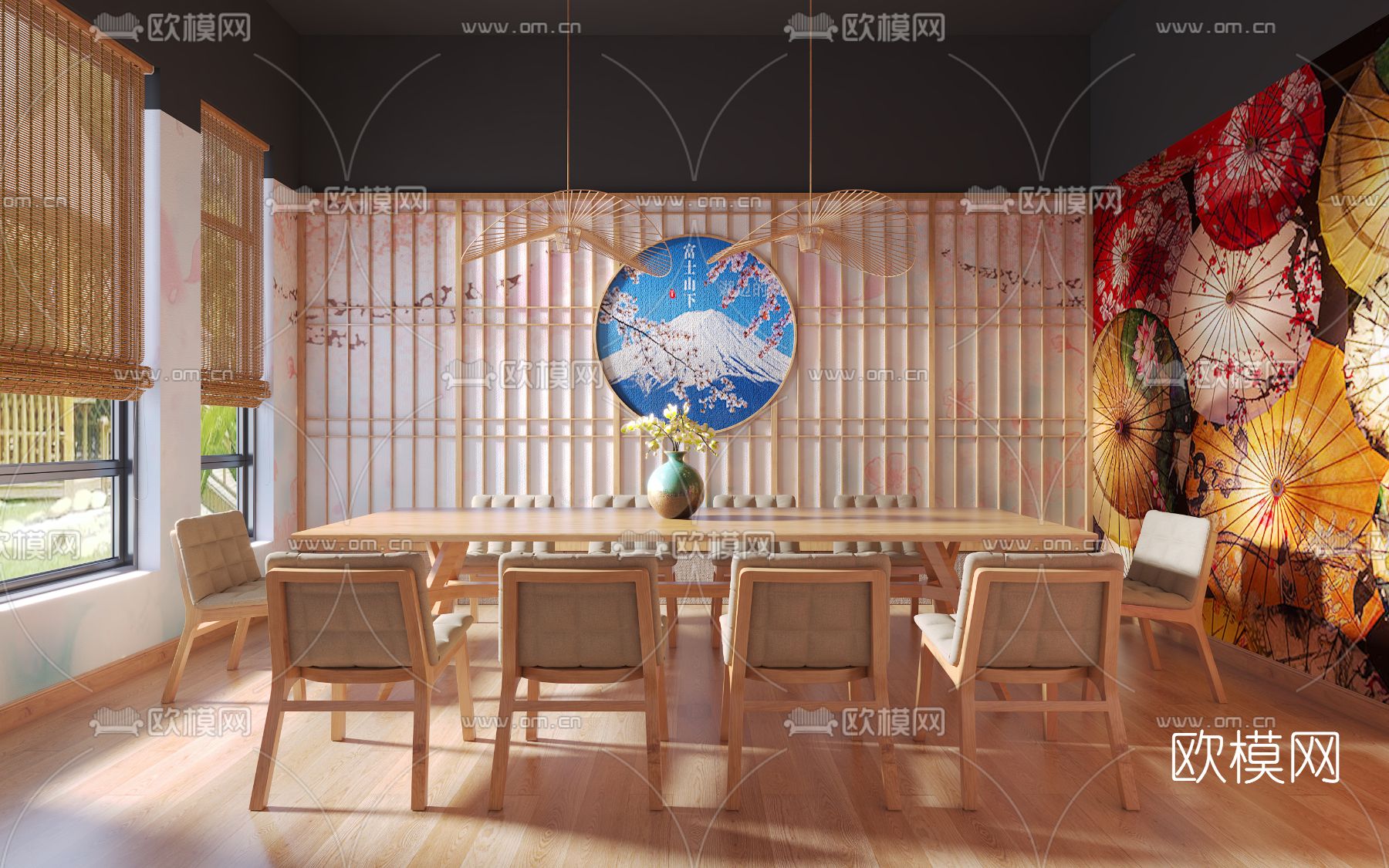 现代剧本杀店免费3d模型下载（渲染图1）