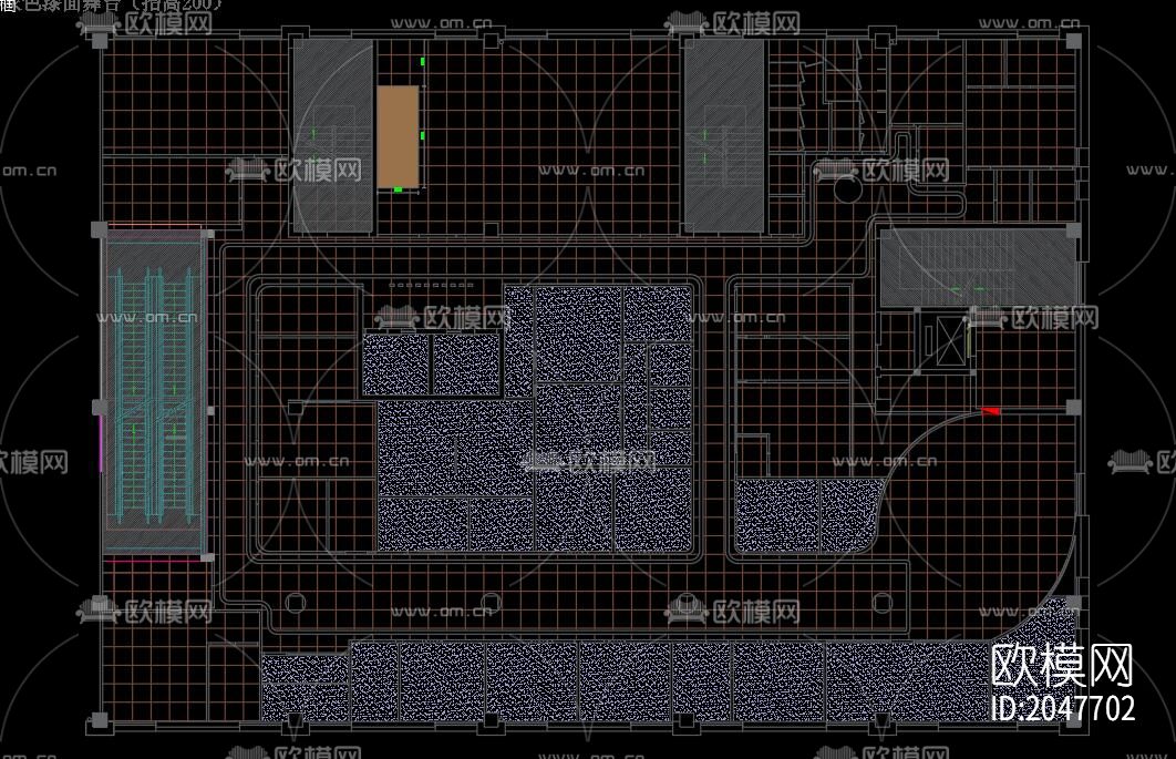 牙科诊所cad施工图下载（渲染图2）