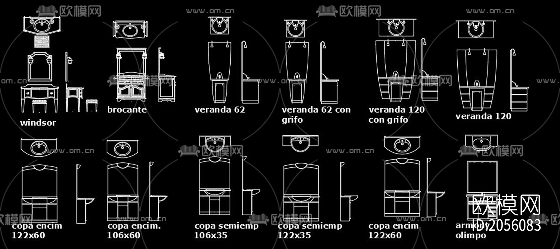 台盆cad图库下载（渲染图9）