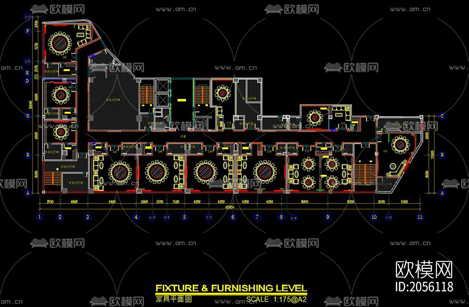 酒店cad图纸下载（渲染图1）