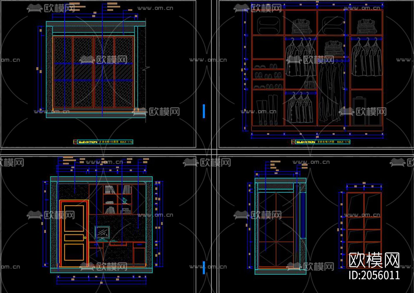 家装cad图纸下载（渲染图10）