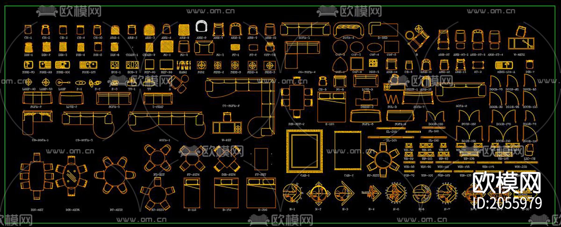 家具cad图库下载（渲染图10）