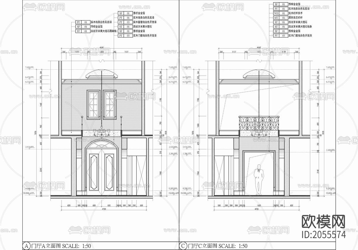 别墅住宅cad施工图下载（渲染图7）