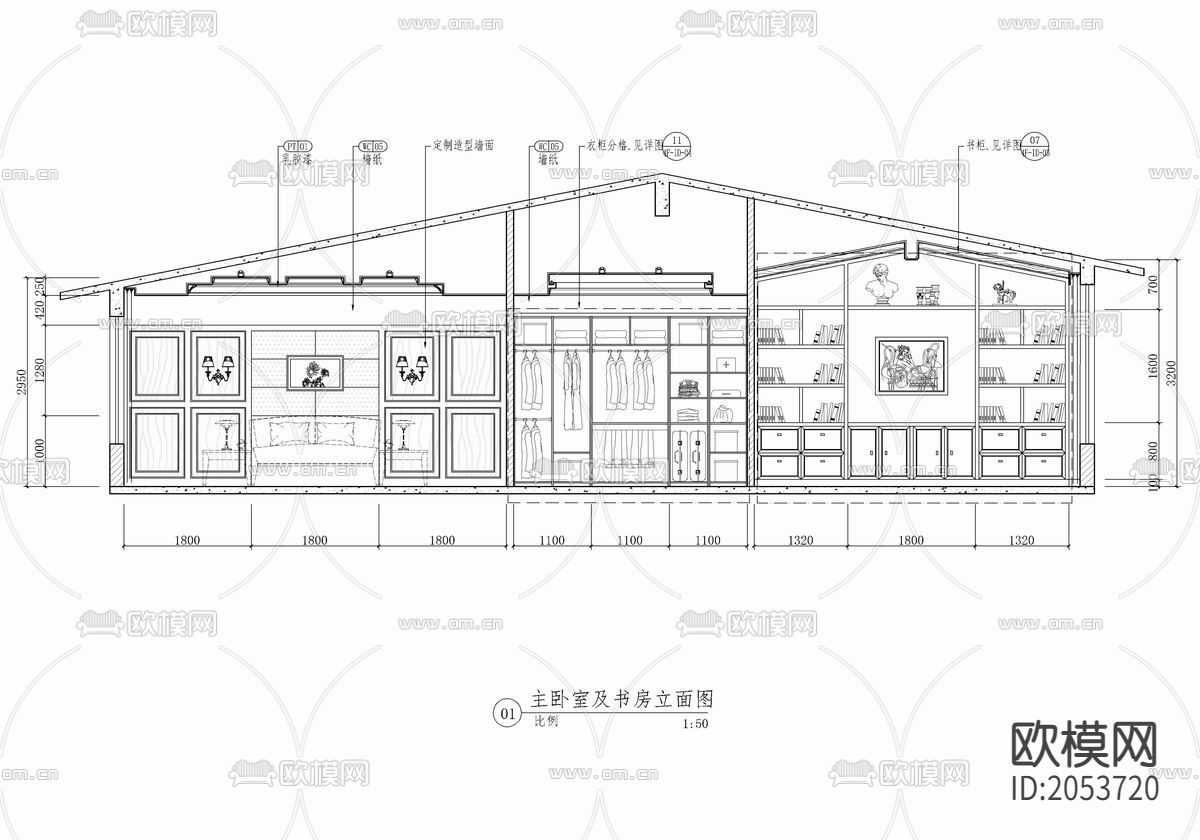 别墅住宅cad施工图下载（渲染图7）