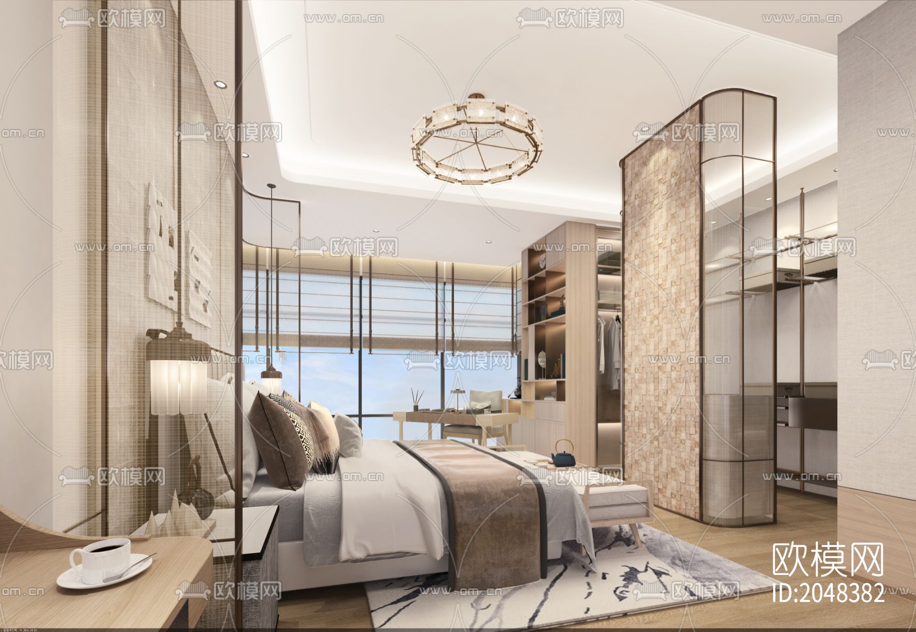 样板房cad施工图下载（渲染图6）