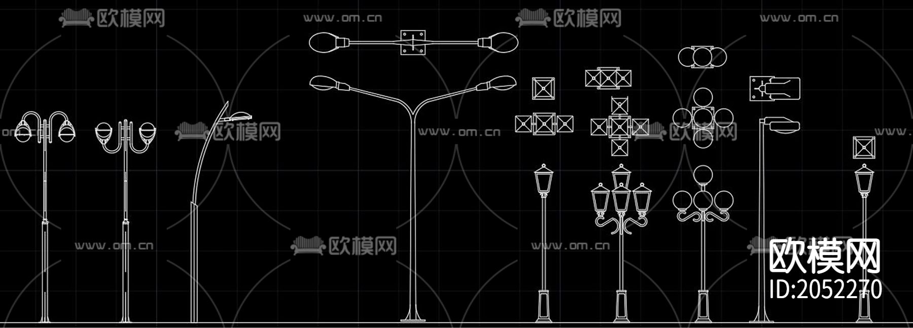 灯具cad图库下载（渲染图1）