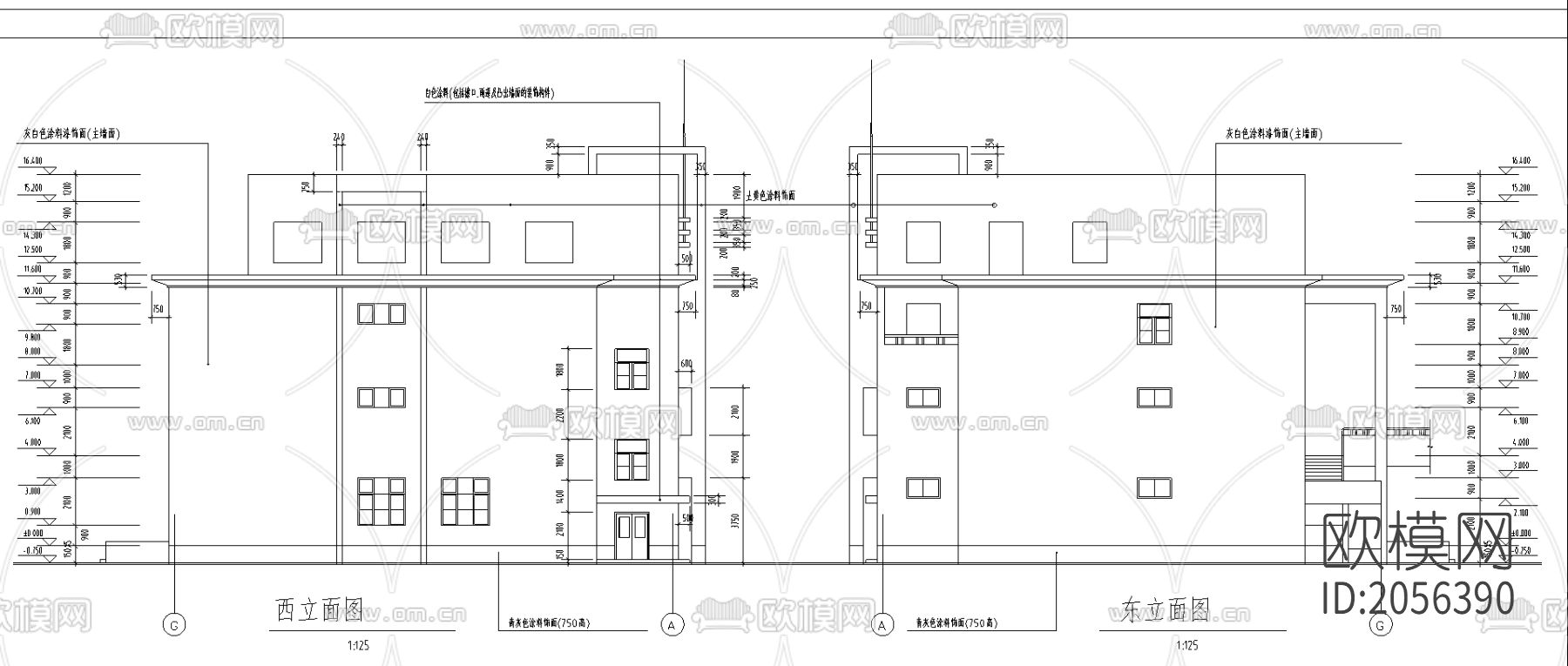 洗浴中心cad图纸下载（渲染图5）