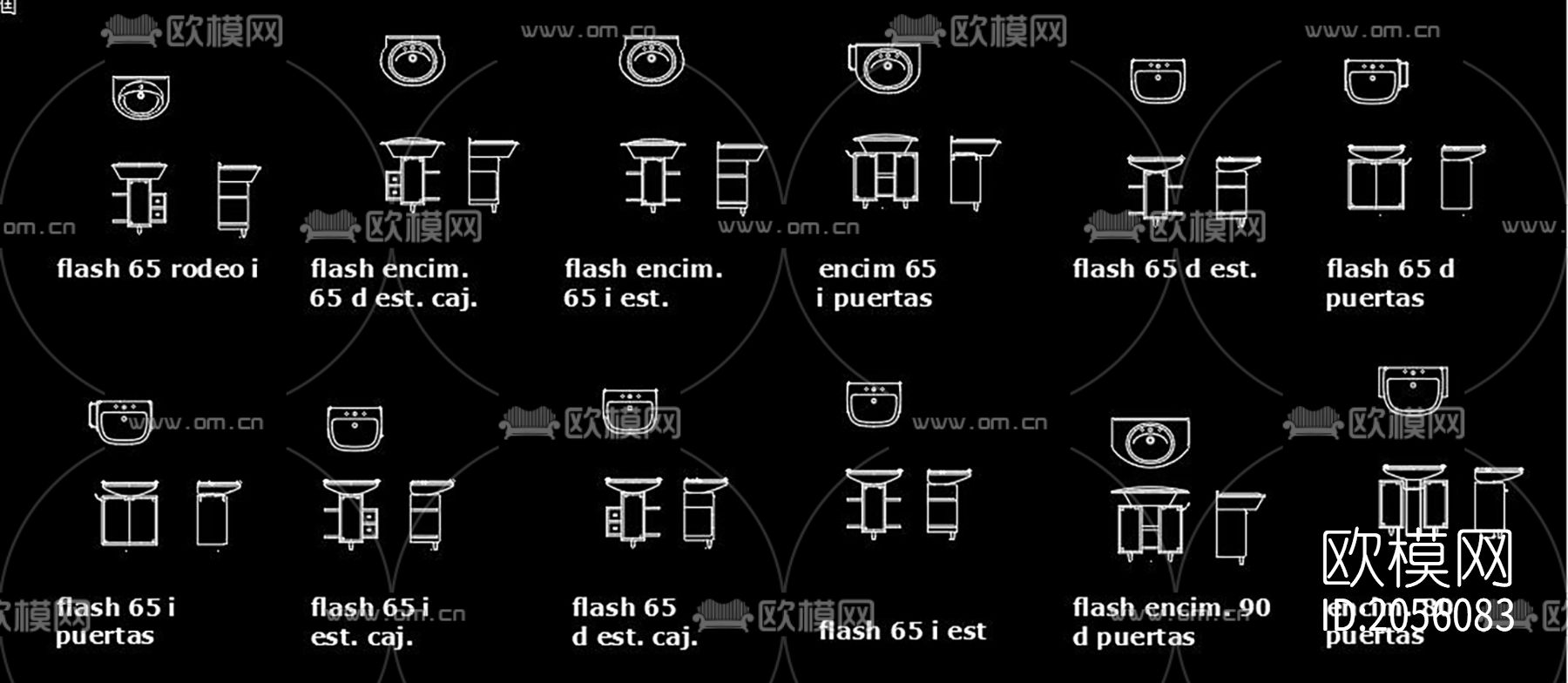 台盆cad图库下载（渲染图3）