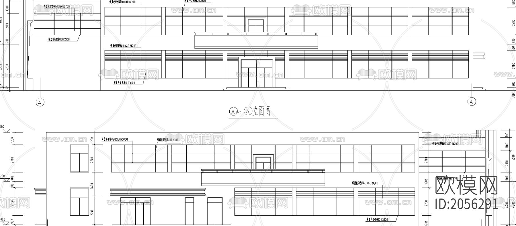 食堂建筑設(shè)計圖下載（渲染圖5）