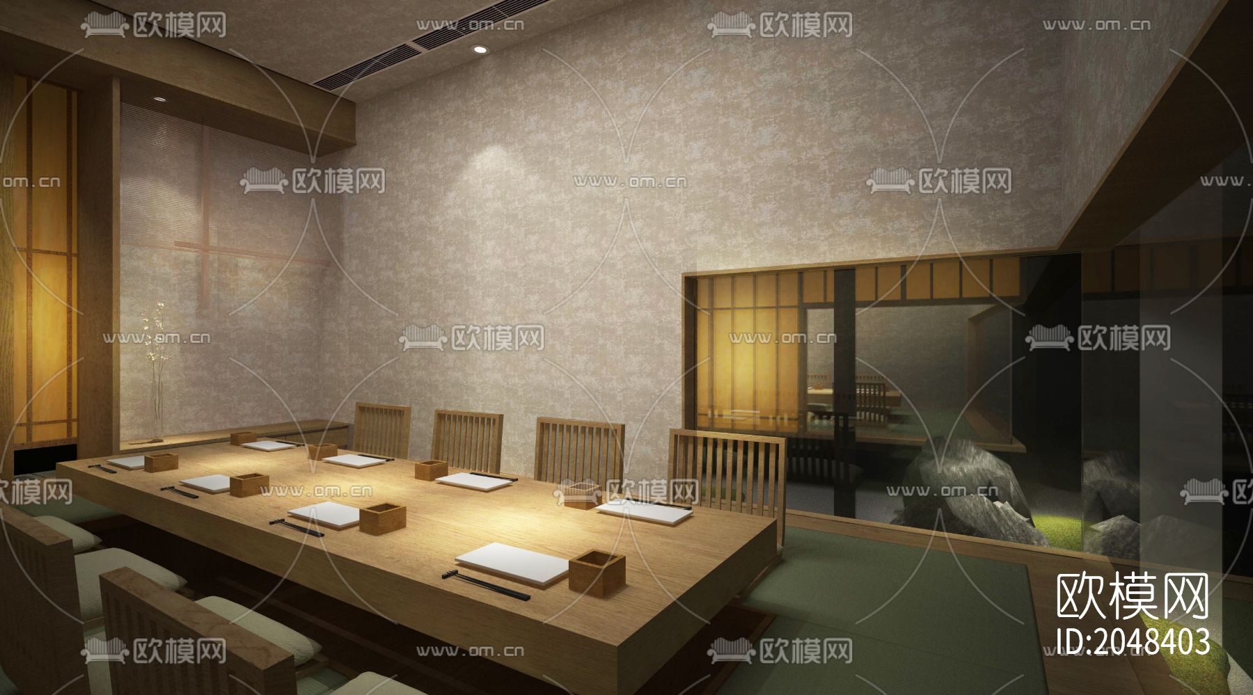 餐厅cad施工图-免费3dmax模型库-欧模网